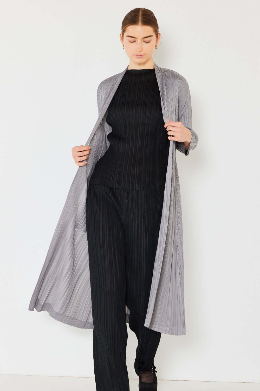 MARINA WEST SWIM Pleated Long Sleeve Cardigan at Bella Road