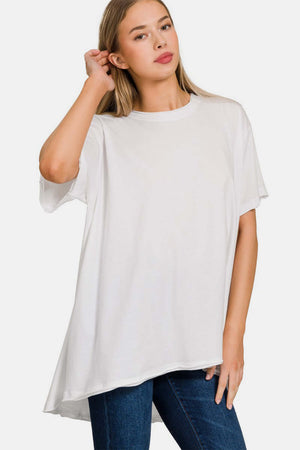 ZENANA Round Neck Short Sleeve T-Shirt at Bella Road