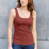 Square Neck Wide Strap Tank | Full Size - Deep Red