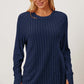 Ribbed Thumbhole Sleeve T-Shirt