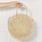 JUSTIN TAYLOR Beach Date Straw Rattan Handbag in Ivory at Bella Road