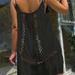 Cutout Scoop Neck Spaghetti Strap Cover Up