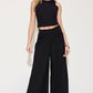 BASIC BAE Full Size Ribbed Tank and Wide Leg Pants Set at Bella Road