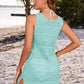 BELLA ROAD Openwork Wide Strap Cover-Up Dress at Bella Road