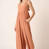 Sleeveless Wide Leg Jumpsuit - Ginger