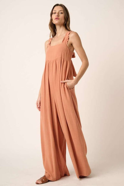 MITTOSHOP Sleeveless Wide Leg Jumpsuit at Bella Road