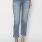 High Waist Distressed Cropped Risen Jeans for trendy and edgy style