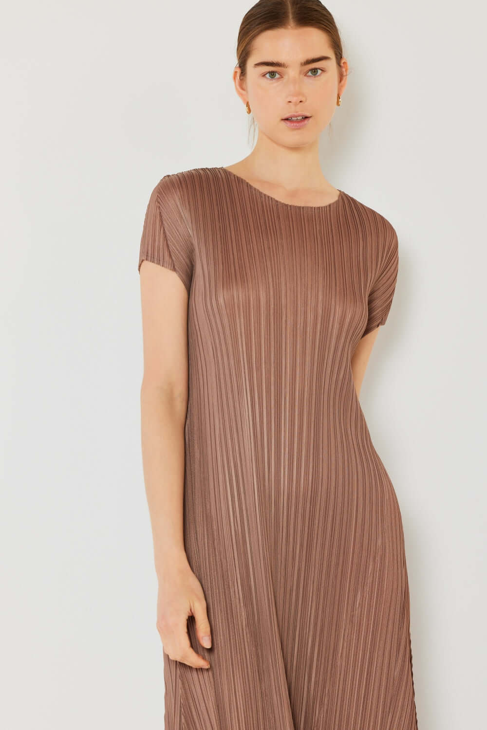 MARINA WEST SWIM Pleated Cap Sleeve A-Line Dress at Bella Road