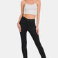 Model wearing Zenana high rise skinny jeans with pockets, styled with a simple crop top and heels for a chic look.