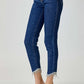 Full Size Embellished Mid Rise Crop Skinny Jeans showcasing stylish cropped length and embellishments