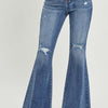 RISEN High Waist Distressed Fare Jeans - Medium