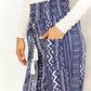 DOUBLE TAKE Geometric Print Tassel High-Rise Pants at Bella Road