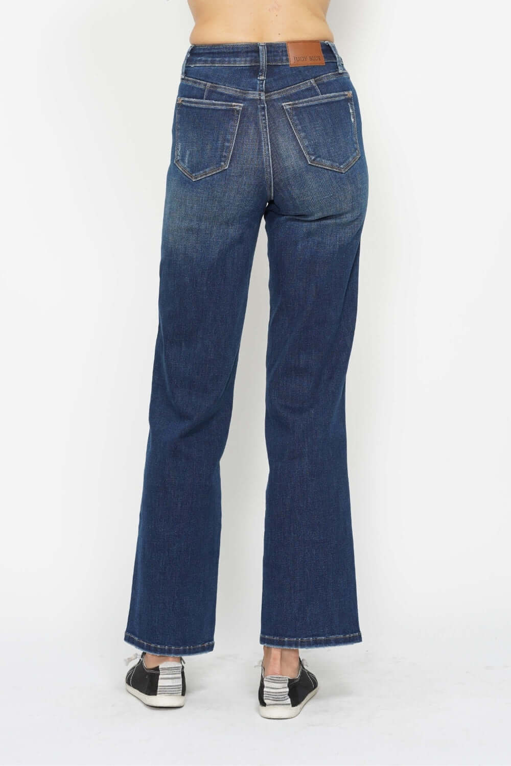 High Waist Tummy Control Judy Blue Jeans back view showing flattering fit and stylish design