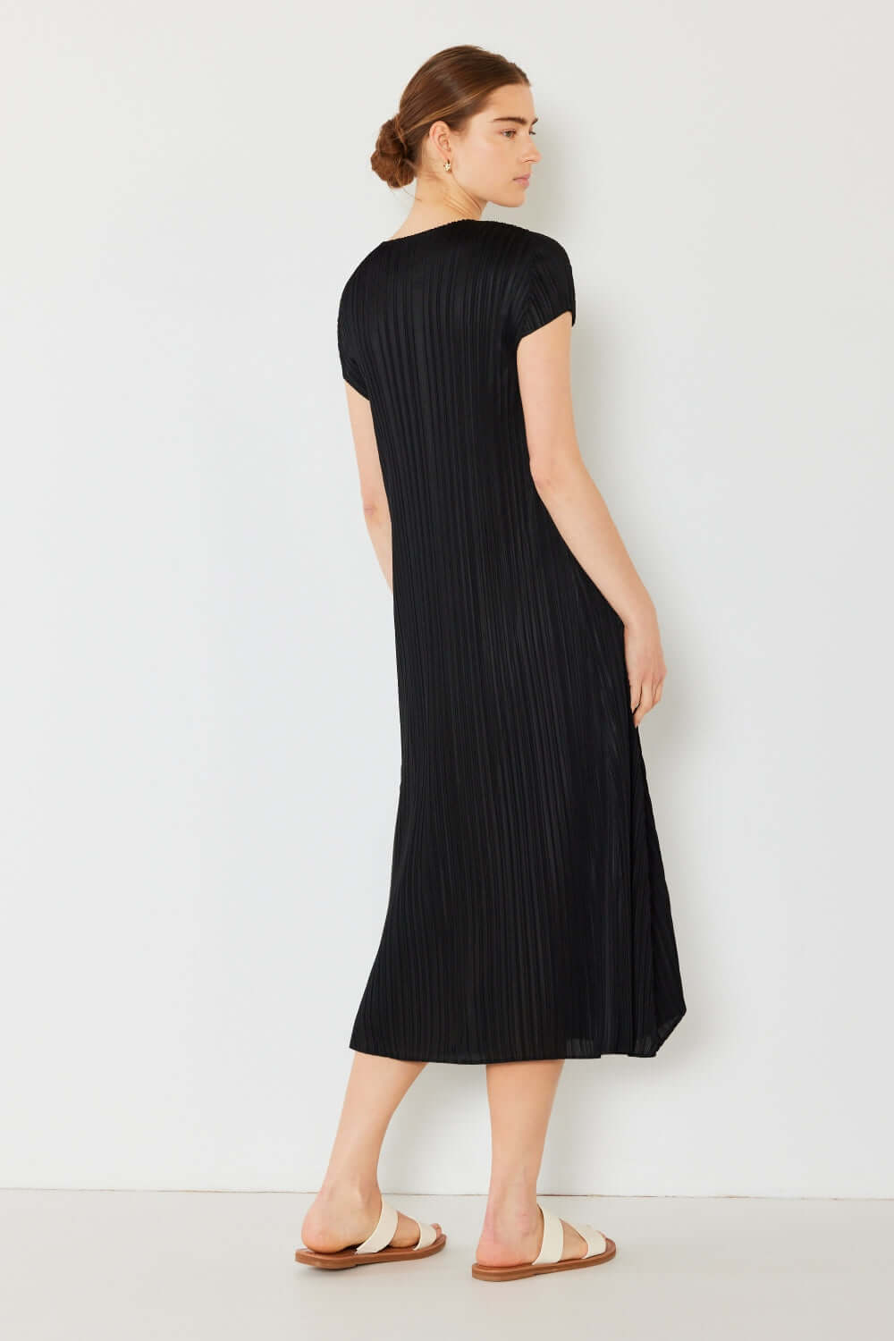 MARINA WEST SWIM Pleated Cap Sleeve A-Line Dress at Bella Road