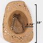 FAME Cutout Strap Weave Straw Hat at Bella Road