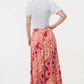 Full Size High Waisted Floral Woven Skirt