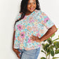 DOUBLE TAKE Floral Round Neck Babydoll Top at Bella Road