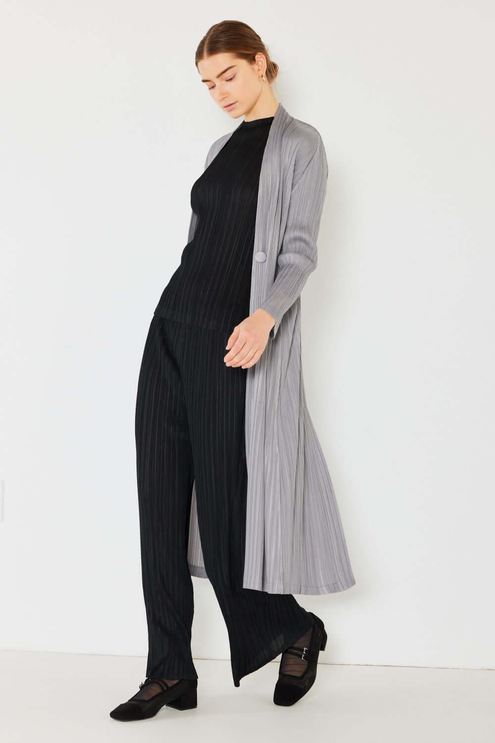 MARINA WEST SWIM Pleated Long Sleeve Cardigan at Bella Road