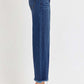 High Rise Raw Hem Cropped Wide Leg Risen Jeans for a stylish and modern look.