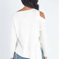 TASHA APPAREL Cold Shoulder Long Sleeve Knit Top at Bella Road