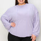 Ribbed Round Neck Long Sleeve T-Shirt