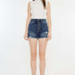 KANCAN Raw Hem Button Fly Denim Shorts at Bella Road