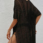 BELLA ROAD Openwork V-Neck Short Sleeve Cover Up at Bella Road