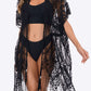 BELLA ROAD Fringe Trim Lace Cover-Up Dress at Bella Road