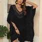 BELLA ROAD Cutout Ruffled Half Sleeve Cover-Up at Bella Road