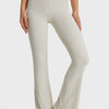 Millennia Elastic Waist Flare Yoga Pants - White