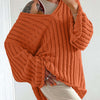 Bella Road V-Neck Long Sleeve Sweater - Orange