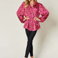 DOUBLE TAKE Full Size Printed Long Sleeve Blouse at Bella Road