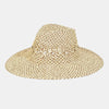 Cutout Woven Straw Hat - KA