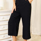 DOUBLE TAKE Buttoned Round Neck Tank and Wide Leg Pants Set at Bella Road