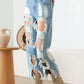 Tasha Apparel Frayed Cut Distressed Jeans