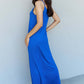 NINEXIS Good Energy Full Size Cami Side Slit Maxi Dress in Royal Blue at Bella Road