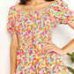 DOUBLE TAKE Smocked Sweetheart Neck Flounce Sleeve Mini Dress at Bella Road