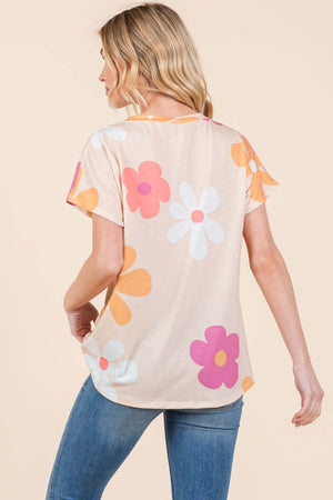 Floral Short Sleeve T-Shirt