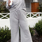 DOUBLE TAKE Full Size Textured Long Sleeve Top and Drawstring Pants Set at Bella Road