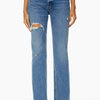 Bella Road Distressed Straight Jeans with Pockets - Medium