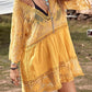 BELLA ROAD Lace Detail Plunge Cover-Up Dress at Bella Road