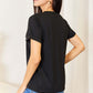 SIMPLY LOVE Slogan Graphic Cuffed Sleeve T-Shirt at Bella Road