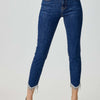 RISEN Full Size Embellished Mid Rise Crop Skinny Jeans - Dark