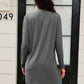 Open Front Long Sleeve Cardigan with Pockets