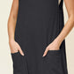 DOUBLE TAKE Full Size Texture Sleeveless Wide Leg Jumpsuit at Bella Road