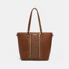 Studded Decor Tote Bag - Brown