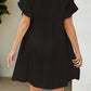 V-Neck Flounce Sleeve Cover-Up Dress