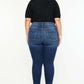 Stylish Kancan high-rise ankle skinny jeans with a unique double waistband and release hem, offering a trendy and comfortable fit.