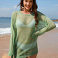 BELLA ROAD Backless Boat Neck Long Sleeve Cover Up at Bella Road