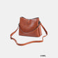 ZENANA Vegan Leather Bucket Shoulder Bag at Bella Road